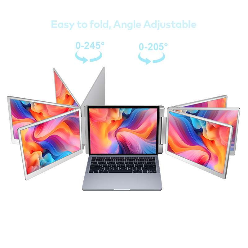 Laptop Stand - Monitor LCD portátil con pantalla dual,