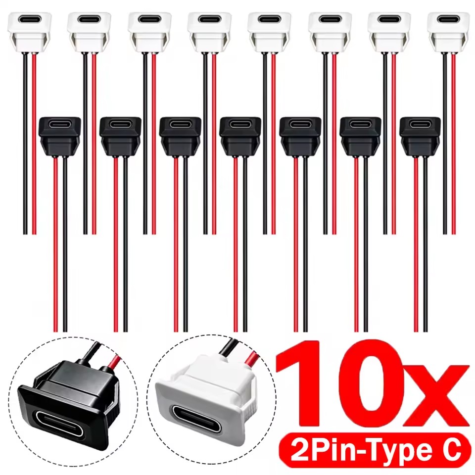 Usb C Hub - Conector hembra tipo C, enchufe hembra
