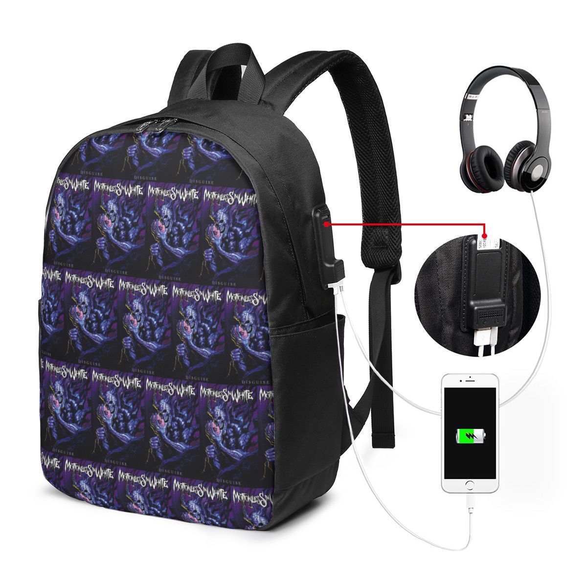 Mochila Motionless In White, b - Laptop Bag reseña y precio