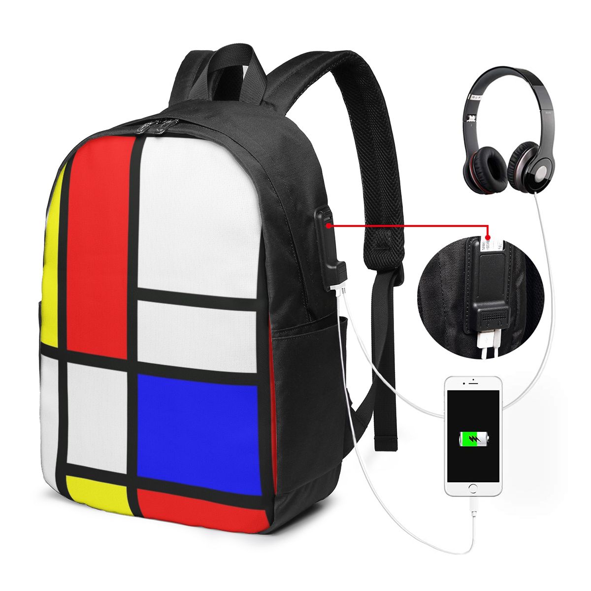Mochila Piet Mondrian Composit - Laptop Bag reseña y precio