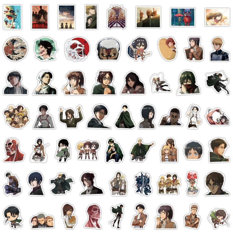 60 pegatinas de anime de Attac - Laptop Original Accessories reseña y precio