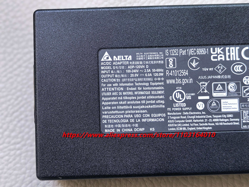 Adaptador de CA/CC DELTA ADP-1 - Laptop Charger reseña y precio